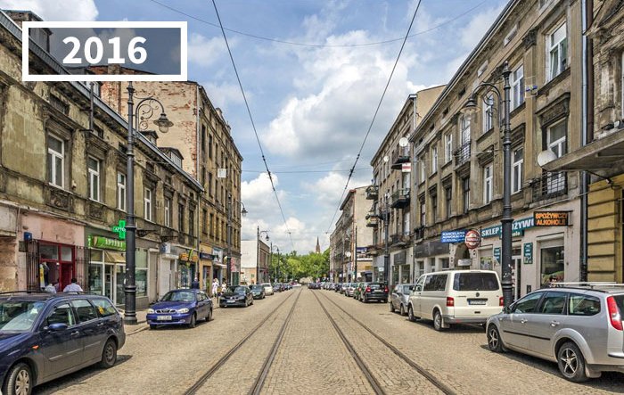 Phố Nowomiejska, Łódź, Ba Lan, 2016