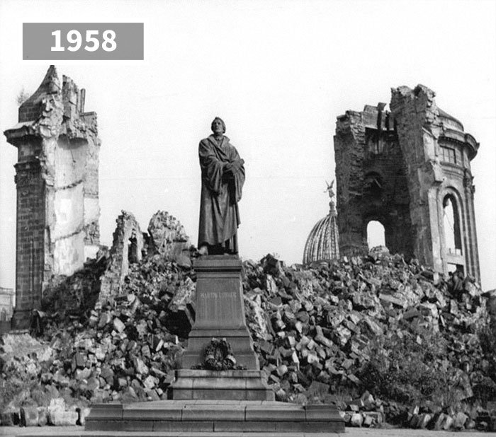Tượng đài mục sư Martin Luther King, Dresden, Đức năm 1958