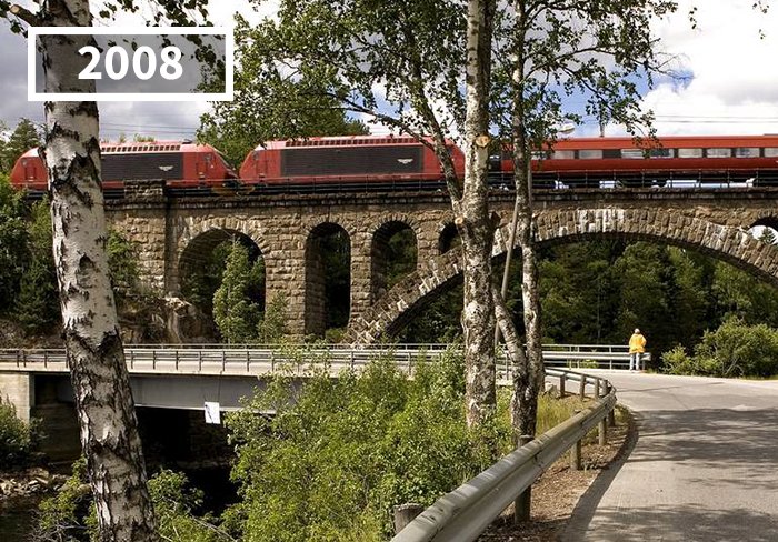 Cầu đường sắt Kjeåsen, Kjeåsen, Na Uy, 2008