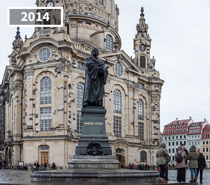 Tượng đài mục sư Martin Luther King, Dresden, Đức năm2014