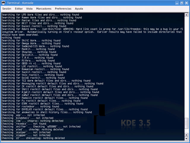 Phần mềm diệt virus Chkrootkit