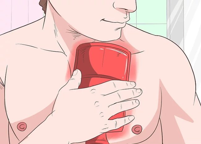 Chườm nóng lên ngực