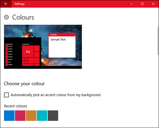 Thay đổi màu sắc theme Windows