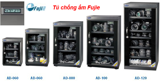 Tủ chống ẩm thương hiệu Fujie kiểm soát độ ẩm một cách chính xác.