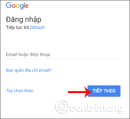 Đăng nhập tài khoản Gmail 