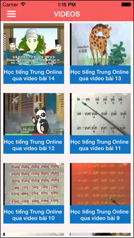 Học Tiếng Trung qua video