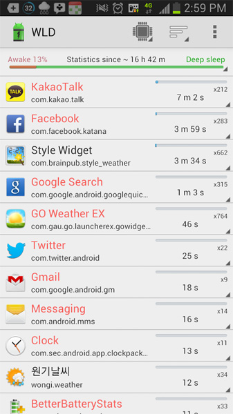 Ứng dụng Wakelock Detector