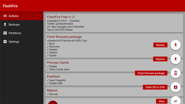 Ứng dụng FlashFire