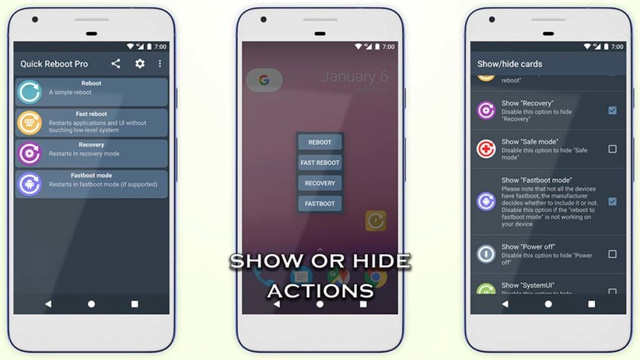 Ứng dụng Quick Reboot