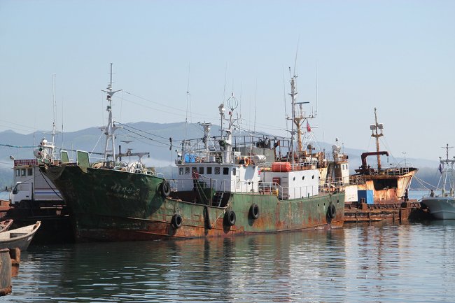 Tàu đánh cá của Bắc Triều Tiên ở Rason