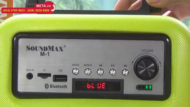 Chế độ bluetooth của SoundMax M-1 đã được mở.