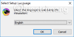 Ngôn ngữ cài đặt CollageIt