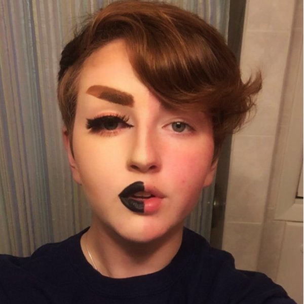 Hai nửa khuôn mặt là hai cá tính khác nhau!