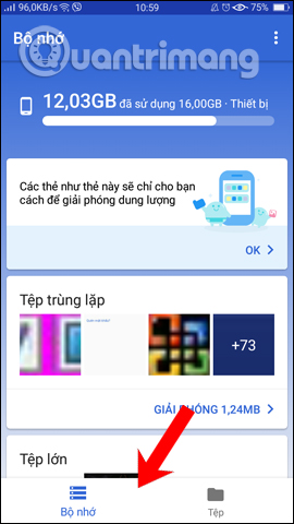 Quản lý file trên Bộ nhớ và Tệp