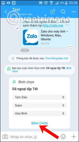 Bình chọn câu trả lời