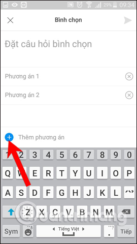 Nhập câu hỏi bình chọn 