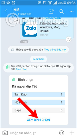 Xem lượt bình chọn