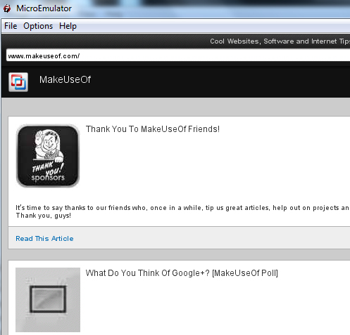 Phiên bản di động của trang web