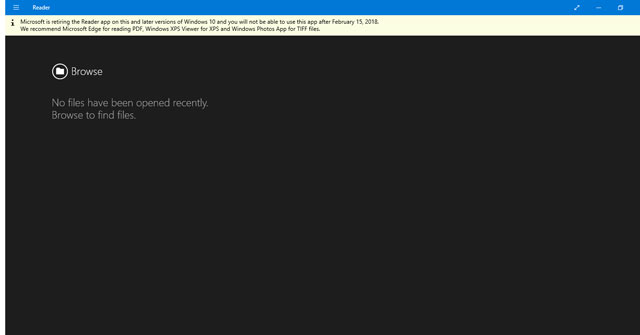 Microsoft sẽ xóa bỏ ứng dụng PDF Reader trên Windows 10