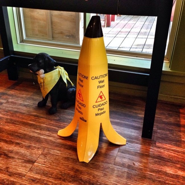 Cảnh báo "trơn trượt" này thực sự thu hút sự chú ý của bạn