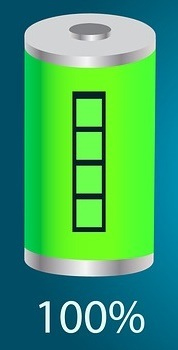 Sạc pin đầy 100%