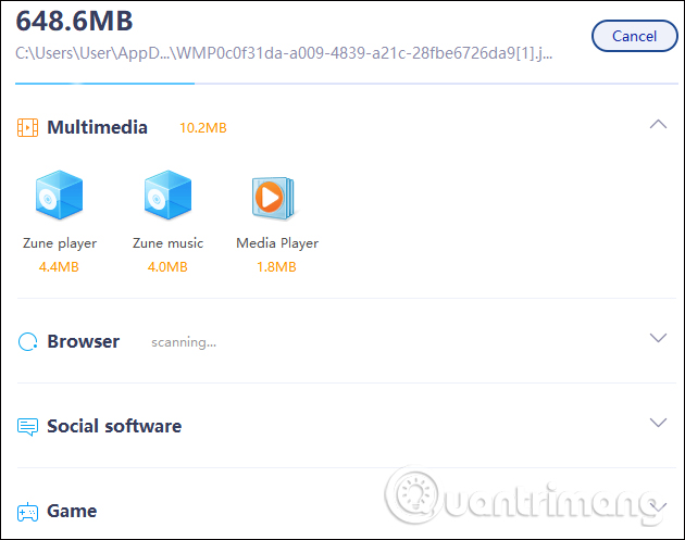 Quét file rác hệ thống