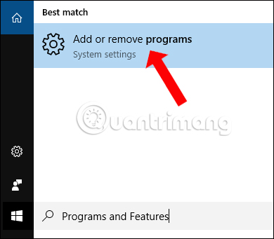 Programs and Features