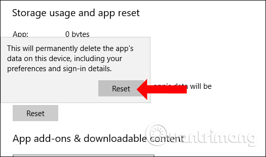 Thiết lập lại OneNote