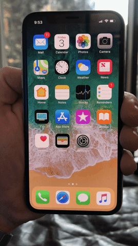 Tắt nguồn iPhone X bằng nút Side và phím âm lượng