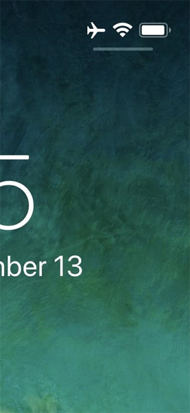 Thanh chỉ báo trên màn hình khóa