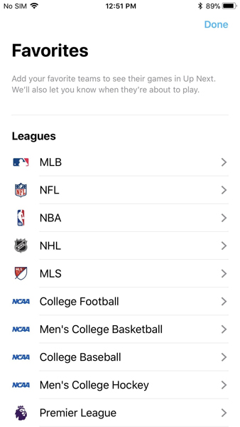 Chọn giải đấu