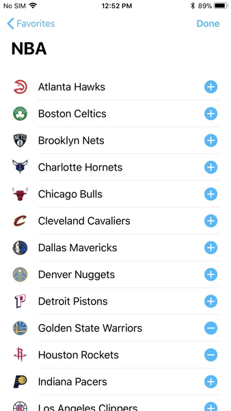 Chọn đội bóng yêu thích