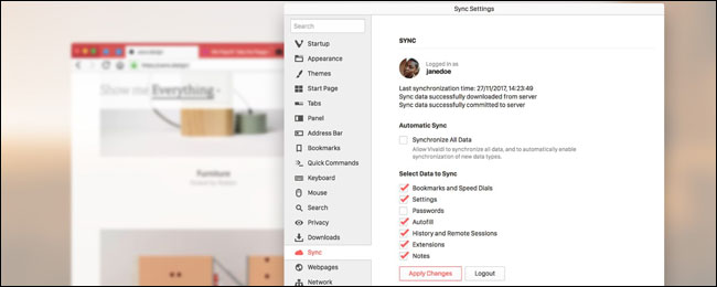Trình duyệt Vivaldi bổ sung hỗ trợ đồng bộ hóa