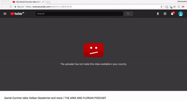 Xem video bị chặn trên YouTube bằng tiện ích mở rộng của Chrome