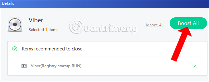 Tăng tốc 1 phần mềm