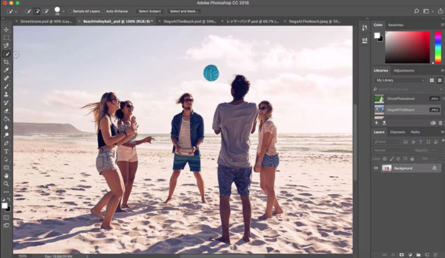 Nếu dùng công cụ vùng chọn cũ thì không biết bao giờ mới tách xong tấm này