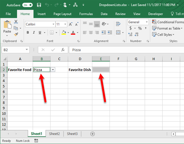 Cách tạo danh sách sổ xuống (drop list) trên Excel 2016