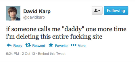 “Ai còn gọi tôi là “daddy” nữa, tôi sẽ xóa trang ngay”