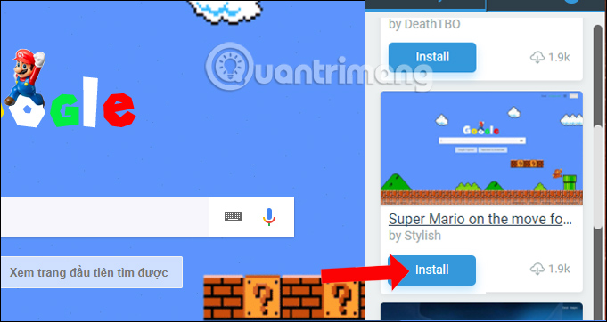 Cài giao diện mới cho Google