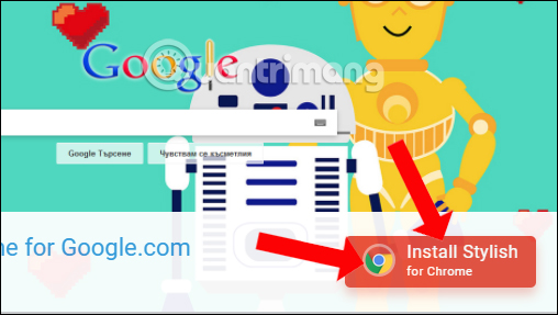 Cài đặt tiện ích Stylish