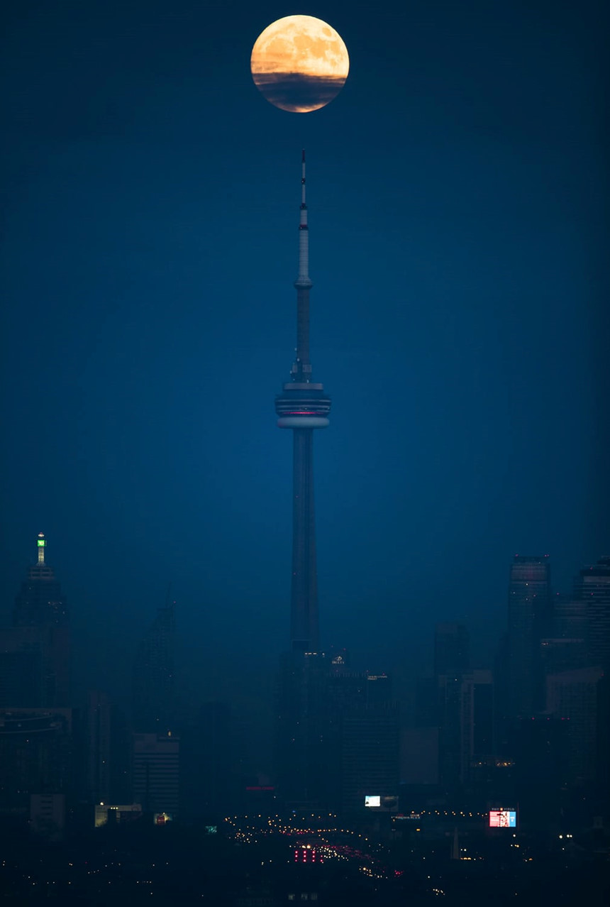 Siêu Trăng được chụp tại Toronto, Canada