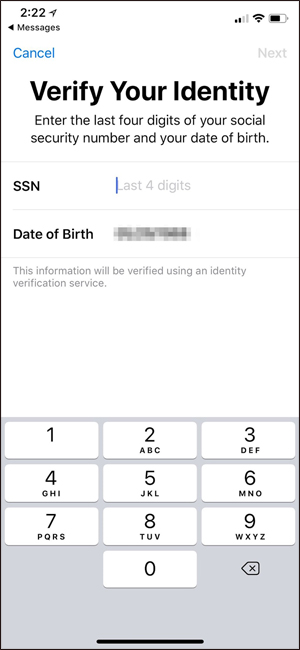 Nhập thông tin chủ thẻ 