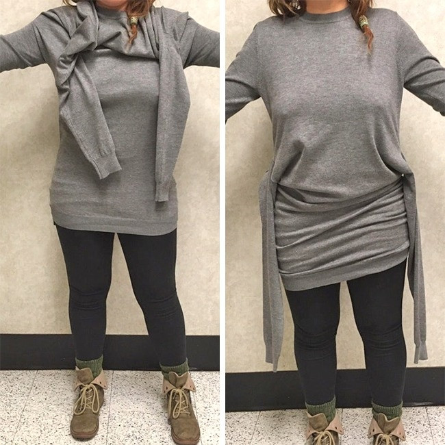 Chiếc áo này định trêu chọc tôi vì tôi chỉ có hai tay thôi à?