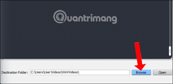 Thay đổi thư mục đầu ra