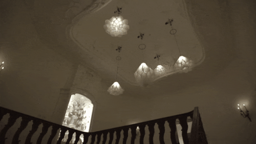 Tác phẩmShylight mô tả chùm đèn nở hoa  