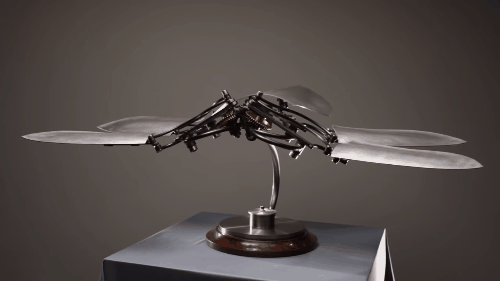 Tác phẩm Denizen của Bob Potts mô tả con bọ với đôi cánh tự chuyển động 