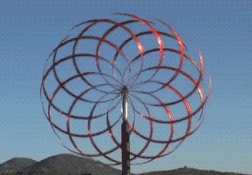 Chiếc quạt chạy bằng sức gió 