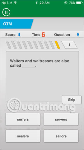 Trả lời các câu hỏi