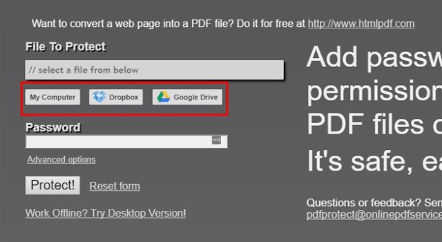 Chọn nơi duyệt file PDF