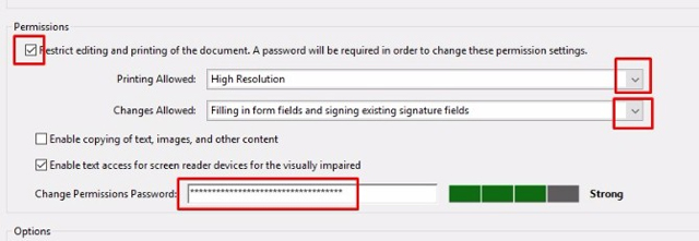 Thiết lập quyền